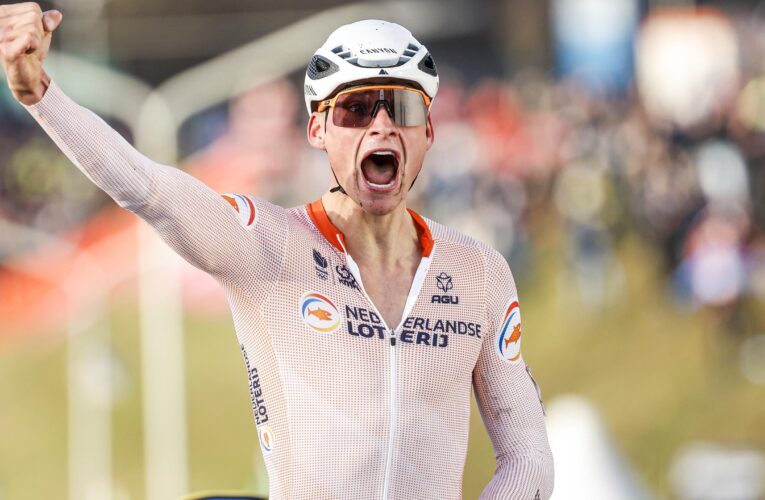 Mathieu van der Poel beats Wout van Aert in thrilling sprint finish to win fifth Cyclo-cross World Championships