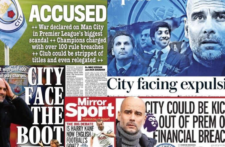 Man City could face Premier League expulsion or lose titles after charges for alleged financial breaches – Paper Round