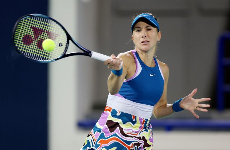 Belinda Bencic overcomes Marta Kostyuk challenge to advance through to quarter-finals at Abu Dhabi Open