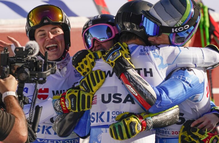 USA stun Norway to take gold in mixed team parallel slalom after Timon Haugan error in final race and Tommy Ford wins