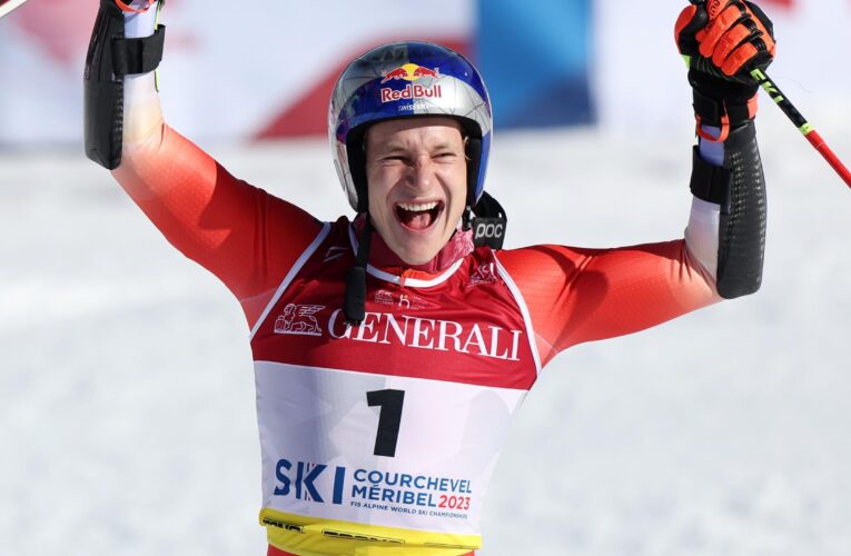 Marco Odermatt explains why giant slalom gold was ‘easier’ than downhill at the Alpine World Ski Championships