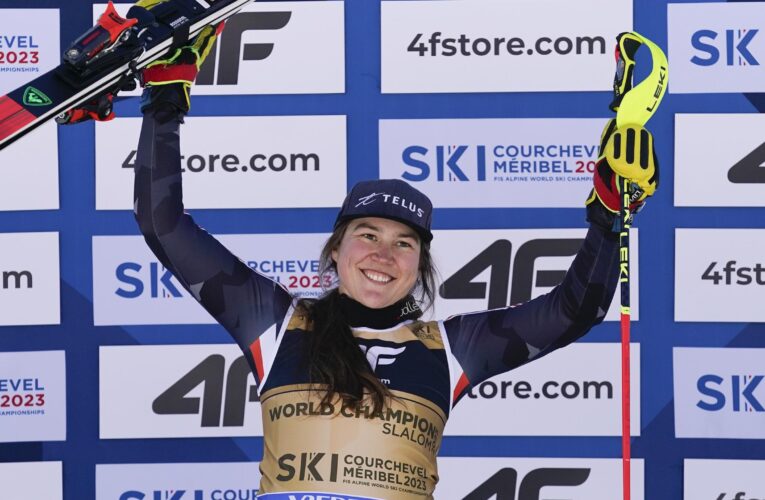 Laurence St-Germain ends 63-year wait for Canadian slalom World Championships gold -‘Was not expecting this!’