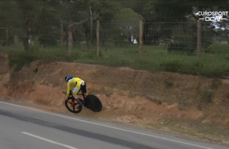 Tom Pidcock goes off-road, bunny hops onto rocks BUT keeps time trial bike up: ‘That was mint!’