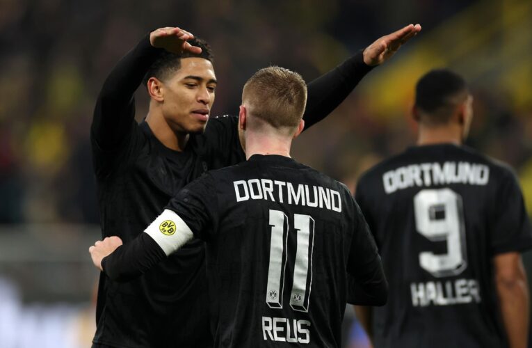 Borussia Dortmund 4-1 Hertha Berlin: Hosts go level on points with Bayern Munich at top of Bundesliga with fine win