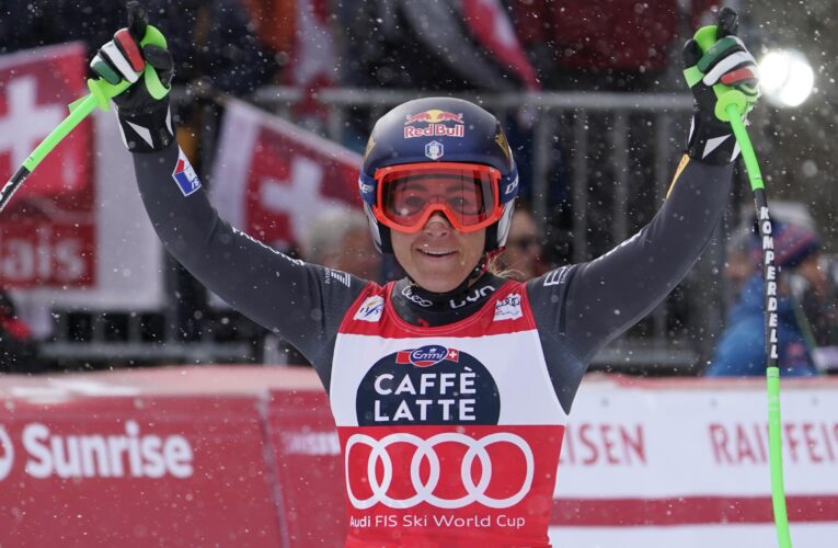 Sofia Goggia wins Crans-Montana downhill in tricky conditions to close in on crystal globe
