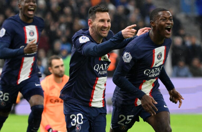 Marseille 0-3 Paris Saint-Germain: Lionel Messi scores 700th career goal, Kylian Mbappe registers twice