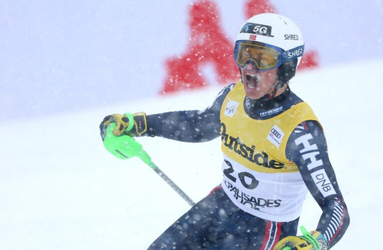 Alpine Skiing World Cup: AJ Ginnis loses victory after disqualification, Alexander Steen Olsen wins dramatic slalom