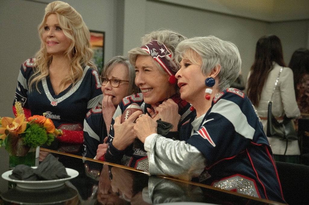 Jane Fonda, Sally Field, Lily Tomlin and Rita Moreno play four football loving friends in "80 For Brady." 