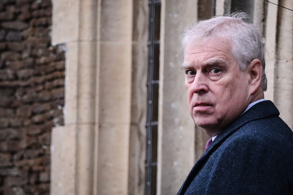 Prince Andrew attends a Christmas Day service in Norfolk on Dec. 25, 2022.