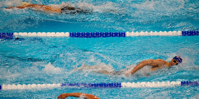 The swimmer had worn the cap in honor of his grandfather, who died in the 9/11 attacks, according to his father.