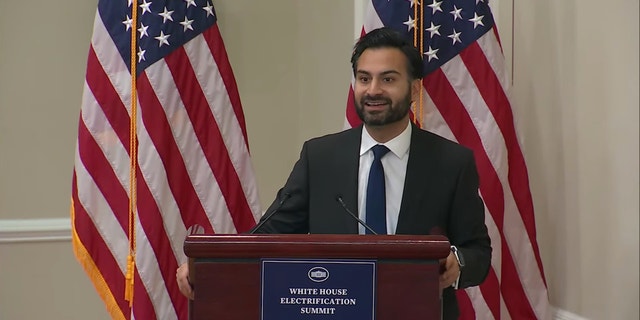 White House climate czar Ali Zaidi speaks during the White House Electrification Summit on Dec. 14.