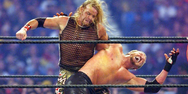 Christian and Diamond Dallas Page at Wrestlemania X8.