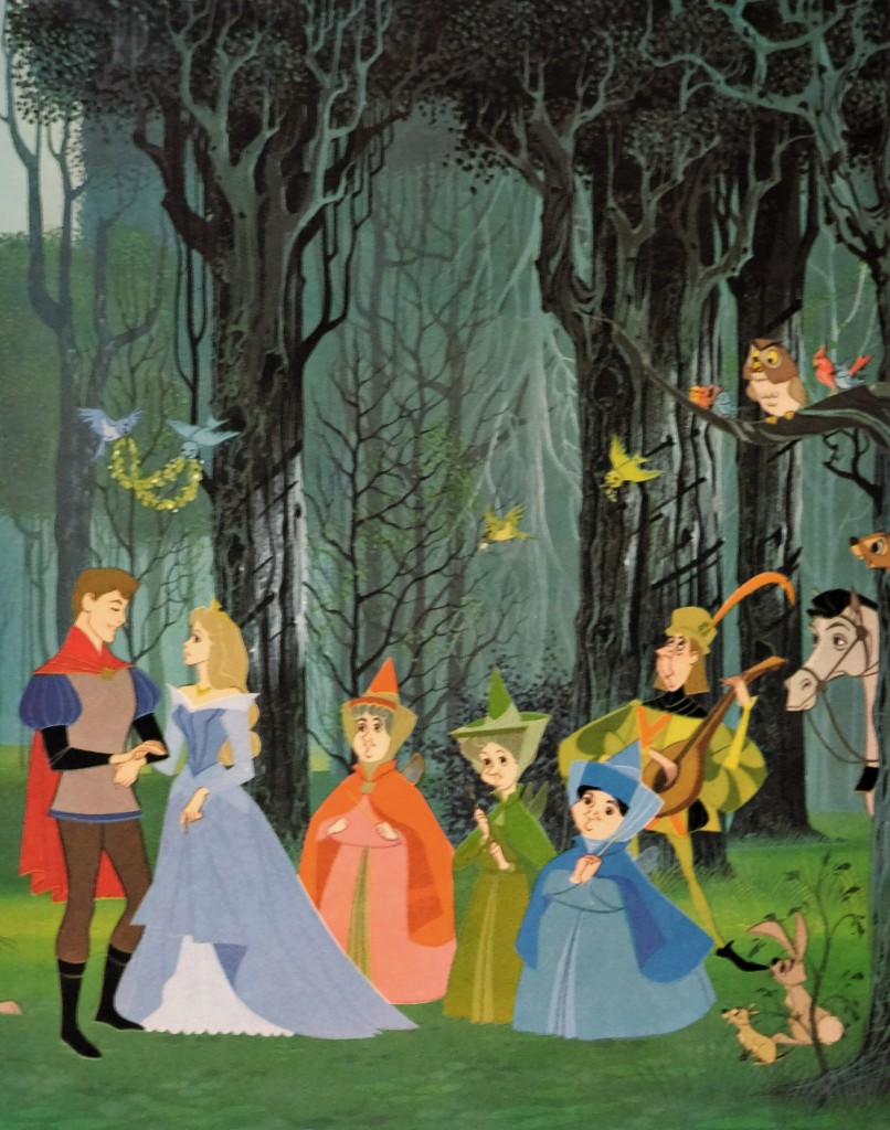 A tapestry-inspired scene from "Sleeping Beauty."