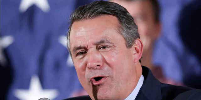 Rep. Don Bacon, R-Neb., addresses supporters in Omaha, Neb., Nov. 6, 2018. (AP Photo/Nati Harnik, File).