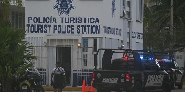 A tourist police station in Playa del Carmen, Quintana Roo, Mexico, April 27, 2022.