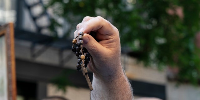 Pro-choice and pro-life supporters confronted each other on Mott street between St. Patrick's old cathedral and Planned Parenthood. 