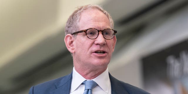 MTA Chair and CEO Janno Lieber speaks during an announcement by Gov. Kathy Hochul at the LIRR Concourse at Penn Station.