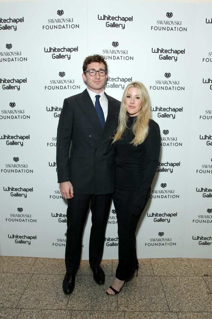 Caspar Jopling and Ellie Goulding attend a glamorous gala dinner celebrating Tracey Emin as the Whitechapel Gallery Art Icon for 2022, on March 22, 2022, in London, England. 