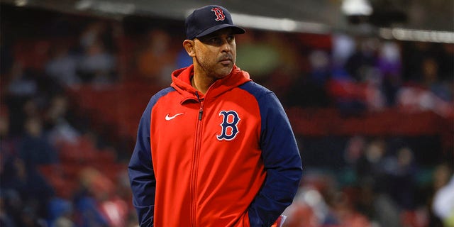 Manager Alex Cora of the Red Sox during the Tampa Bay Rays game at Fenway Park on Oct. 5, 2022, in Boston.