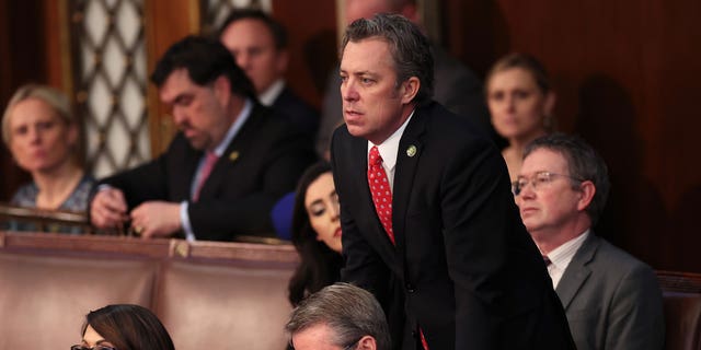 Rep.-elect Andy Ogles, R-Tenn., casts his vote in the House Chamber during the fourth day of elections for speaker of the House at the U.S. Capitol Building in Washington, D.C., on Jan. 6, 2023.