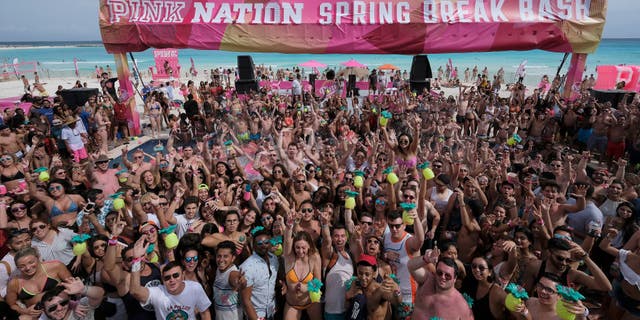 CANCUN, MEXICO - MARCH 14: Guests attend Victoria's Secret PINK Nation Hosts Spring Break Bash on March 14, 2017, in Cancun, Mexico.  