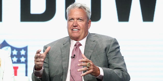 Rex Ryan speaks during the ESPN portion of the Summer Television Critics Association Press Tour on July 26, 2017, in Beverly Hills, California.