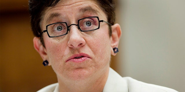 Gigi Sohn, president of Public Knowledge, speaks during a House communications and technology subcommittee hearing in Washington, D.C., on Wednesday, June 27, 2012.