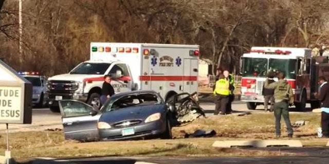 Three 13-year-old boys are in police custody after they allegedly stole a Kia and crashed into another car in suburban Chicago, killing the elderly man inside.