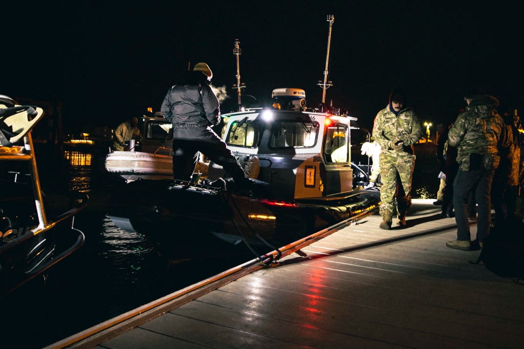 U.S. Navy is spotted recovering large sections of debris from the shot-down Chinese surveillance off the coast of Myrtle Beach.