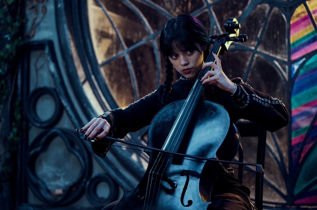 The "You" actress said that she started the cello lessons months before filming started but still found the "Paint it Black"  cello sequence difficult to master as she had to hire a new teacher once filming began. 