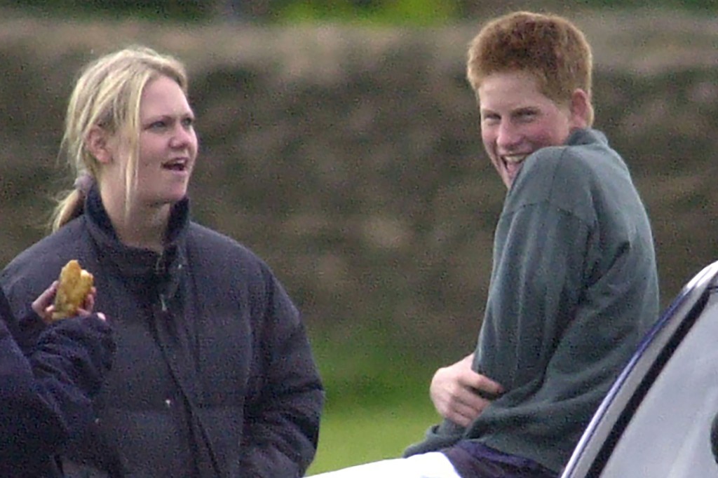 Walpole and Harry share a laugh in 2001 at the Beaufort Polo Club.