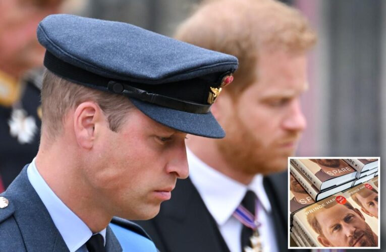 Prince William ‘needs time to calm down’ about Prince Harry’s memoir: report