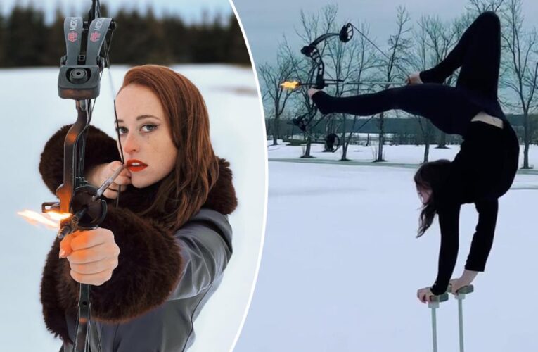 ‘World’s sexiest archer’ fires arrows with her feet