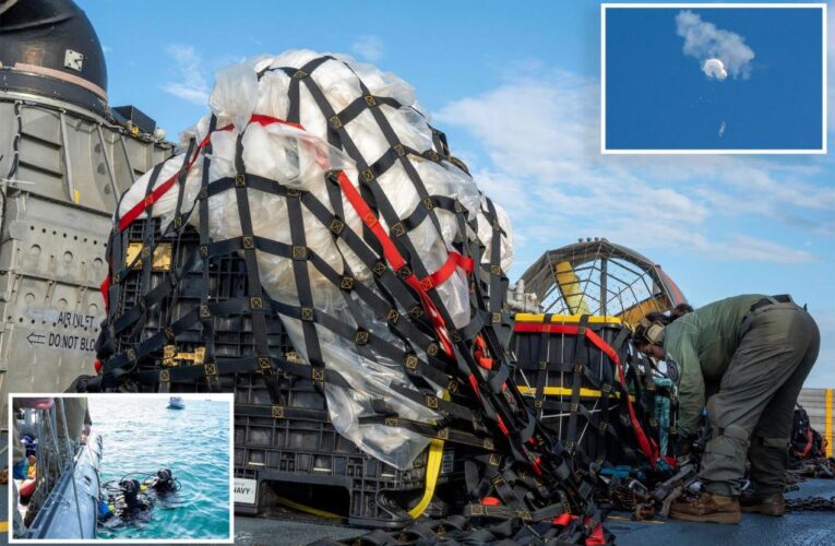 US military recovers electronic sensors from downed Chinese spy balloon