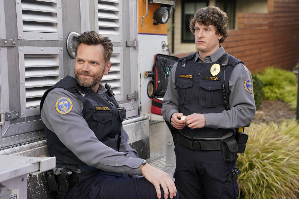 Frank (Joel McHale) and Fred (Michael Rowland) in "Animal Control." 