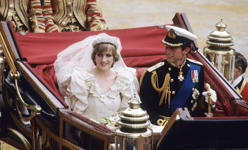 Princess Diana and then-Prince Charles on their wedding day in 1981.