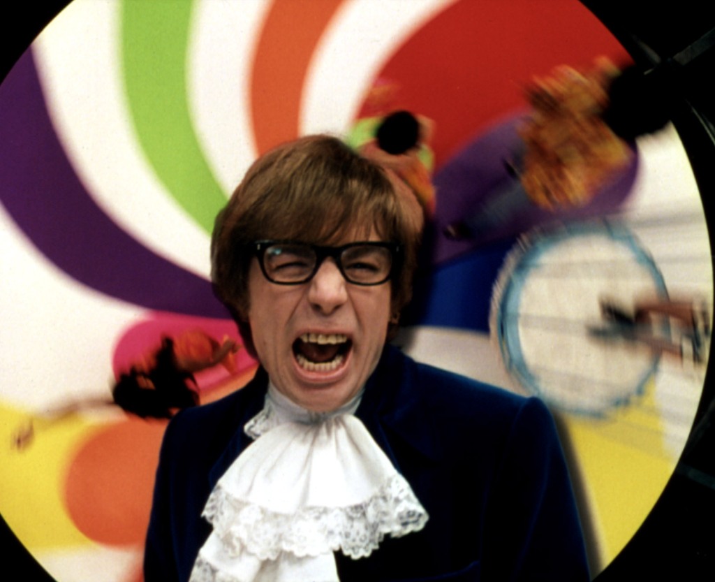 Mike Myers in Austin Powers. 