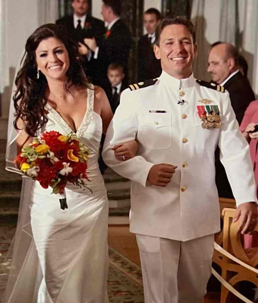 Casey and Ron DeSantis wedding photo