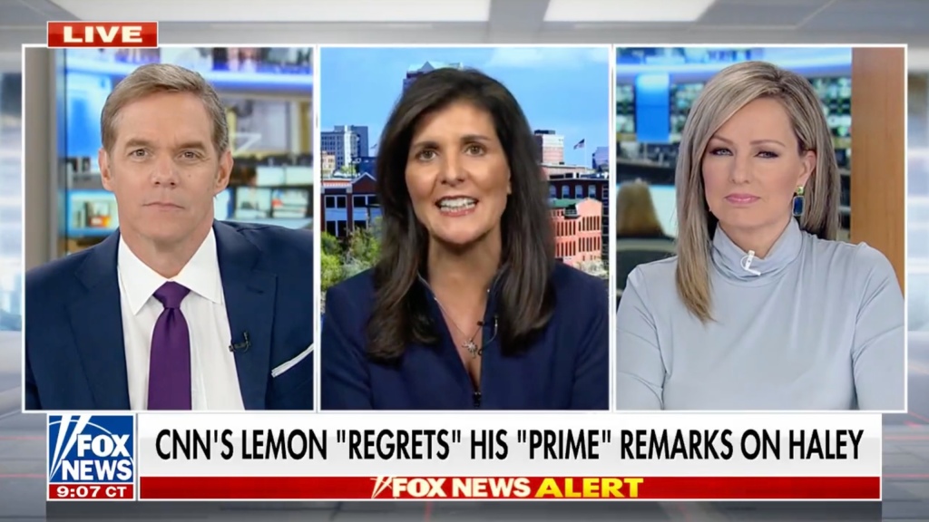 "It was Don Lemon yesterday, it was ['The View' co-host] Whoopi Goldberg the day before, it will be somebody else tomorrow," Haley told Fox News' "America's Newsroom."
