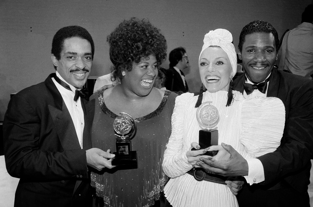 1982 Tony winners Ben Harney (from left), Jennifer Holliday, Liliane Montevecchi and Cleavant Derricks.