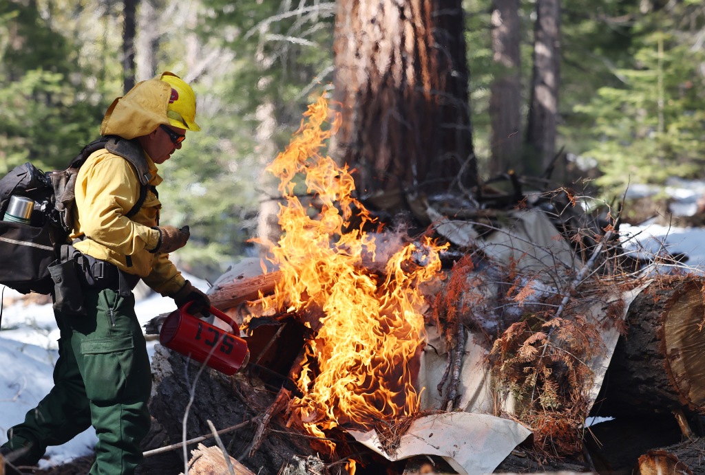 Wildfire in California. 