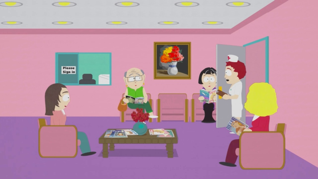 The episode, which originally aired on March 9, 2005, shows the character -- Mr. Garrison -- trying to get an abortion simply because they have not menstruated. 