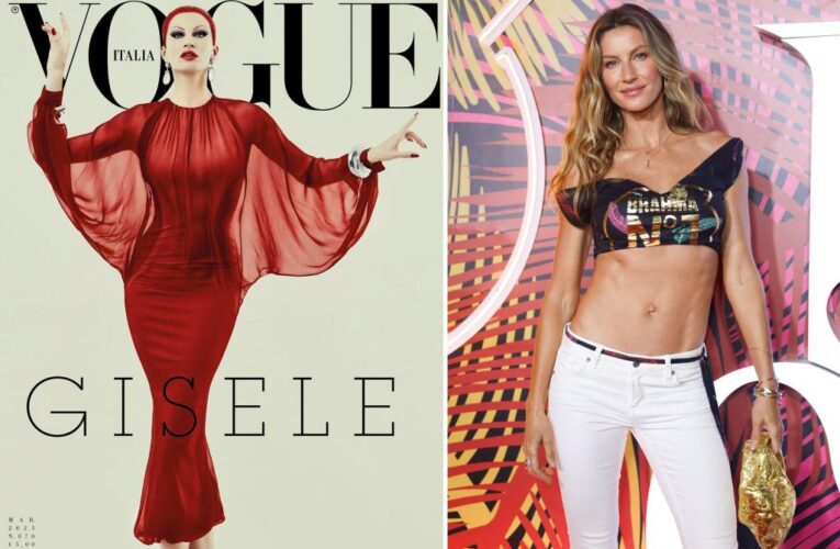 Gisele Bündchen unrecognizable on post-divorce ‘drag queen’ Vogue cover