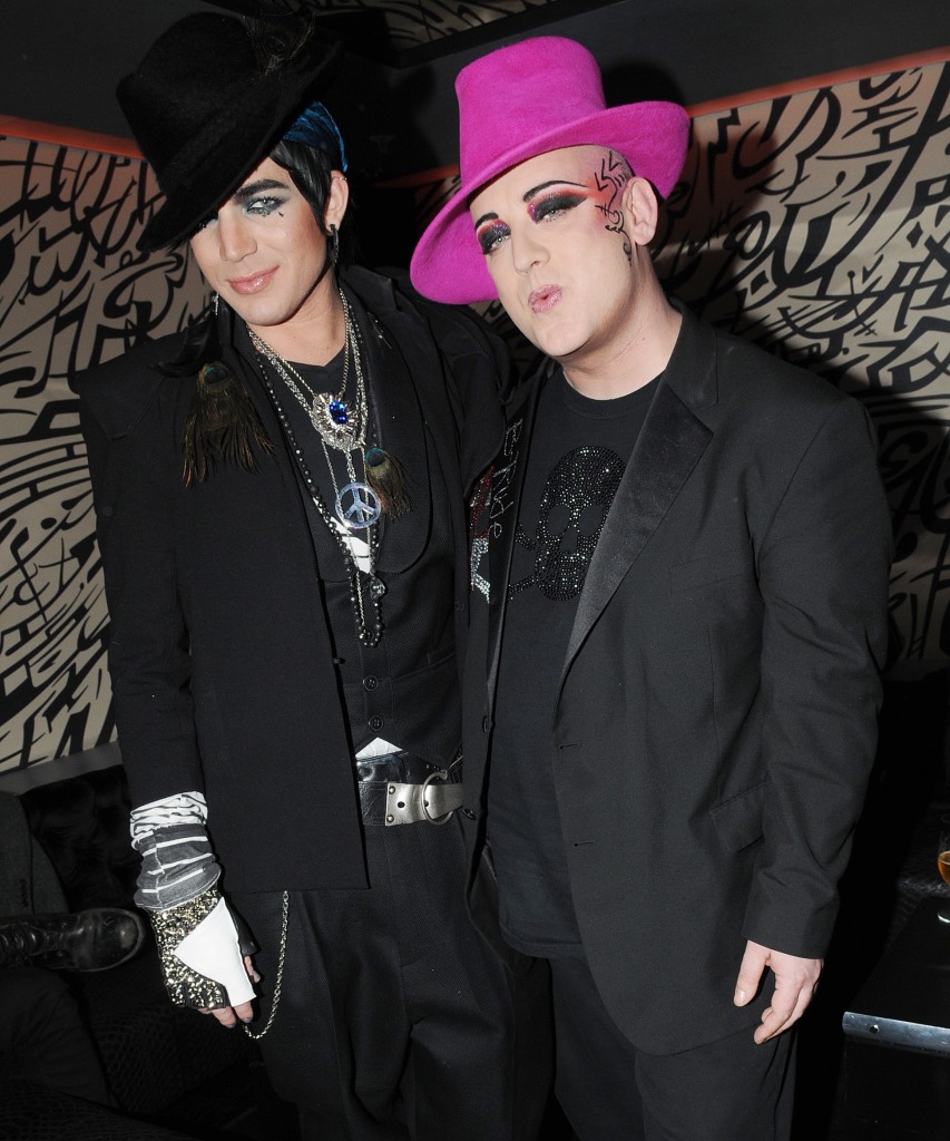 Adam Lambert and Boy George.
