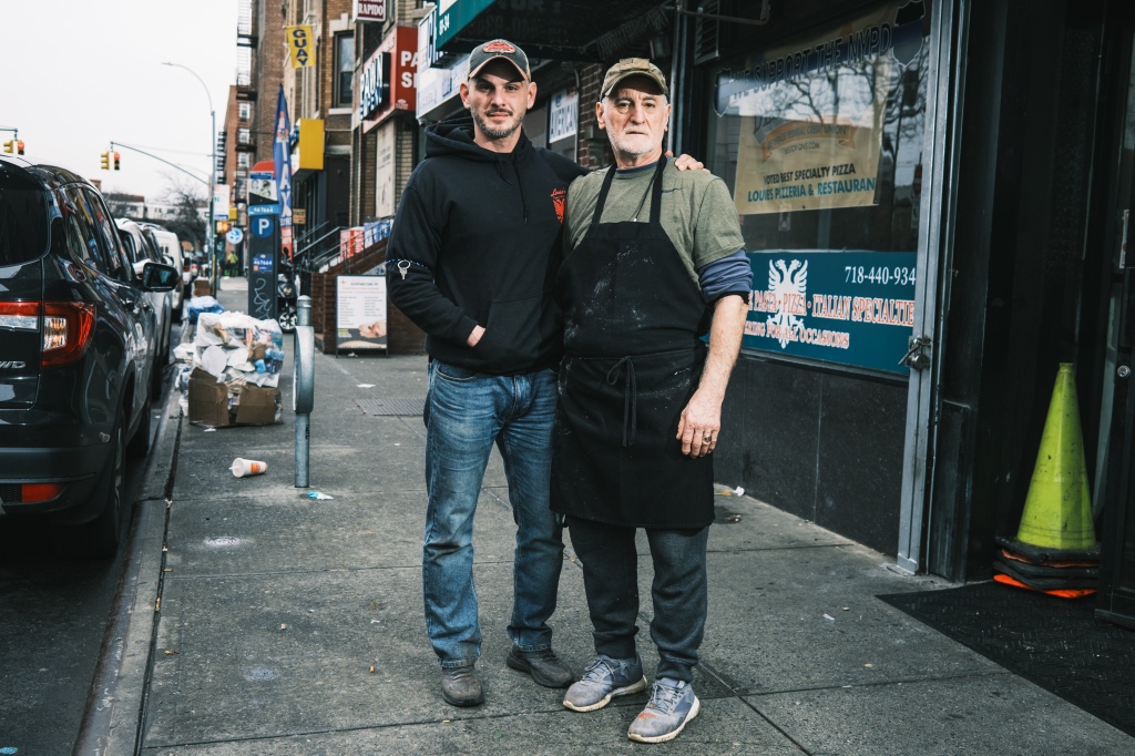  "We're the real New Yorkers. Few of us left ...We don't run from stuff like this," Louie said. 