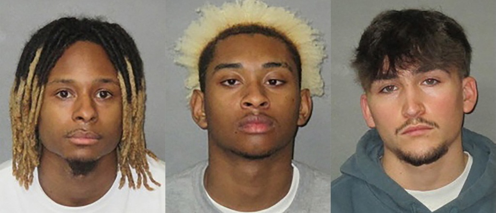 Everett Lee (left), Kaivon Deondre (middle), Casen John Carver all face criminal charges.