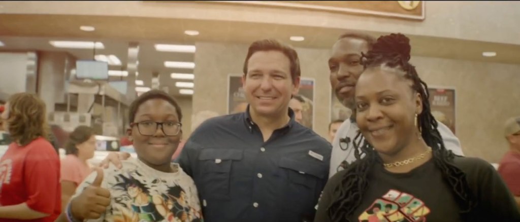 Image from new DeSantis campaign ad.