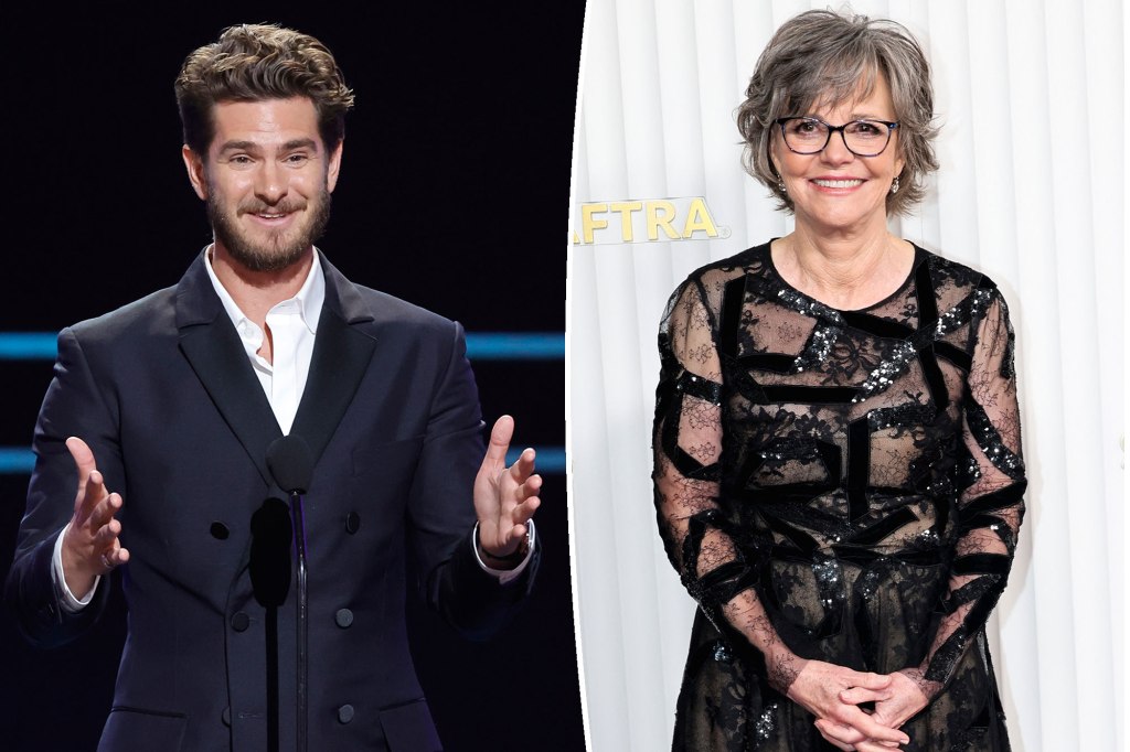 Andrew Garfield and Sally Field