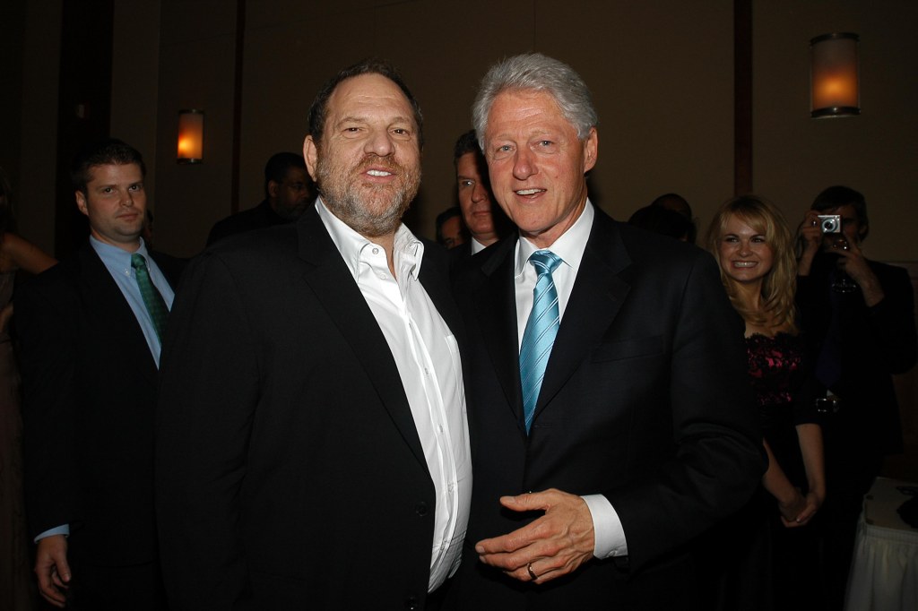 Harvey Weinstein and Bill Clinton attend Special Premiere of SPEAK TRUTH TO POWER to Benefit the Kennedy Center with Former President Bill Clinton as Guest of Honor at Pier Sixty on October 6, 2006 in New York City.