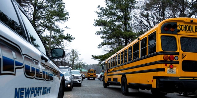 Students return to Richneck Elementary in Newport News, Virginia, on Monday, Jan. 30, 2023. 